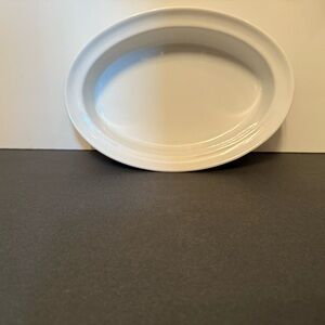 CRATE & BARREL BAKING DISH WHITE PORCELAIN OVAL HOME KITCHEN BAKEWEAR